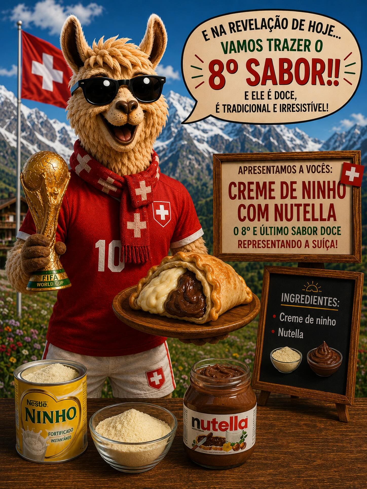 Empanada de Creme de Ninho com Nutella